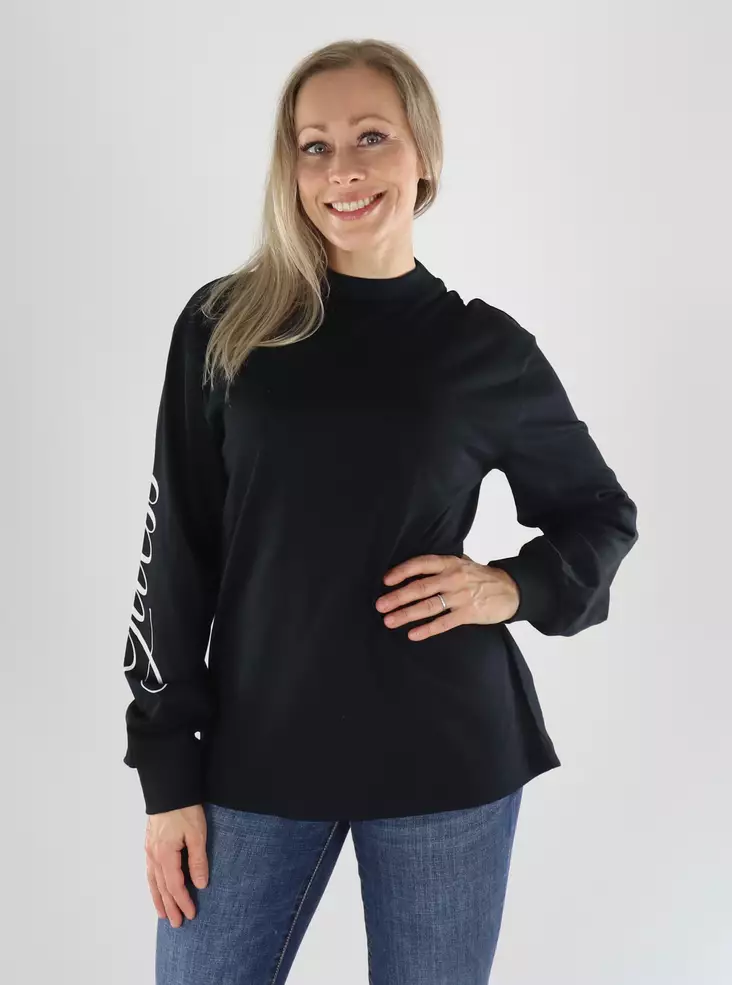 Guess Shirt V6YI22K4658 JBLK black - Women's long sleeved shirts - 141498 - 1