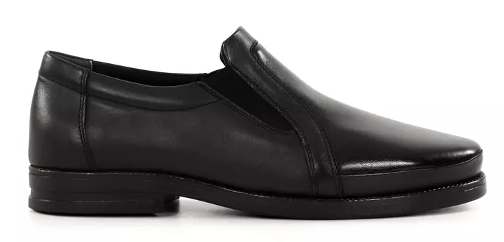 Ilves men's genuine leather walking shoes with XXL last 2405 nappa black - Men's walking shoes - 138048 - 1