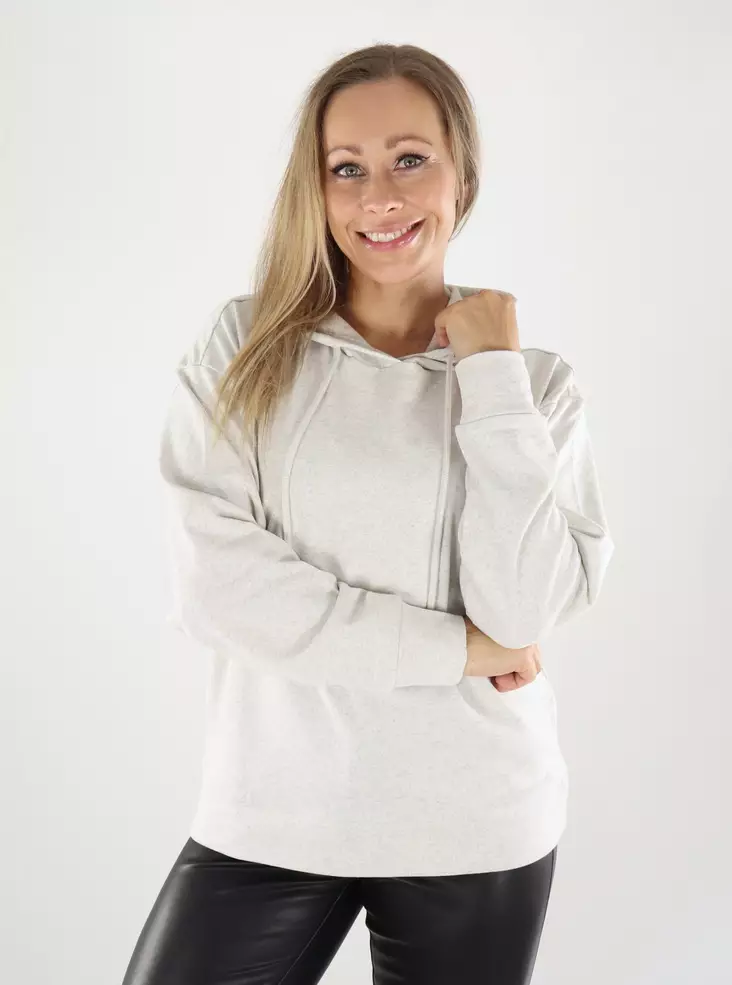 JDY women's hoodie Hood oatmeal - Women's hoodies and colleges - 139048 - 1