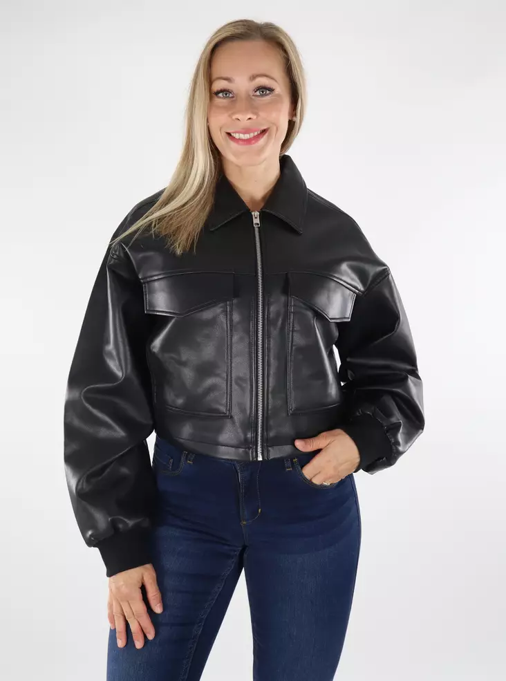 JJXX Jacket black - Women's leather- and pu-jackets - 136628 - 1