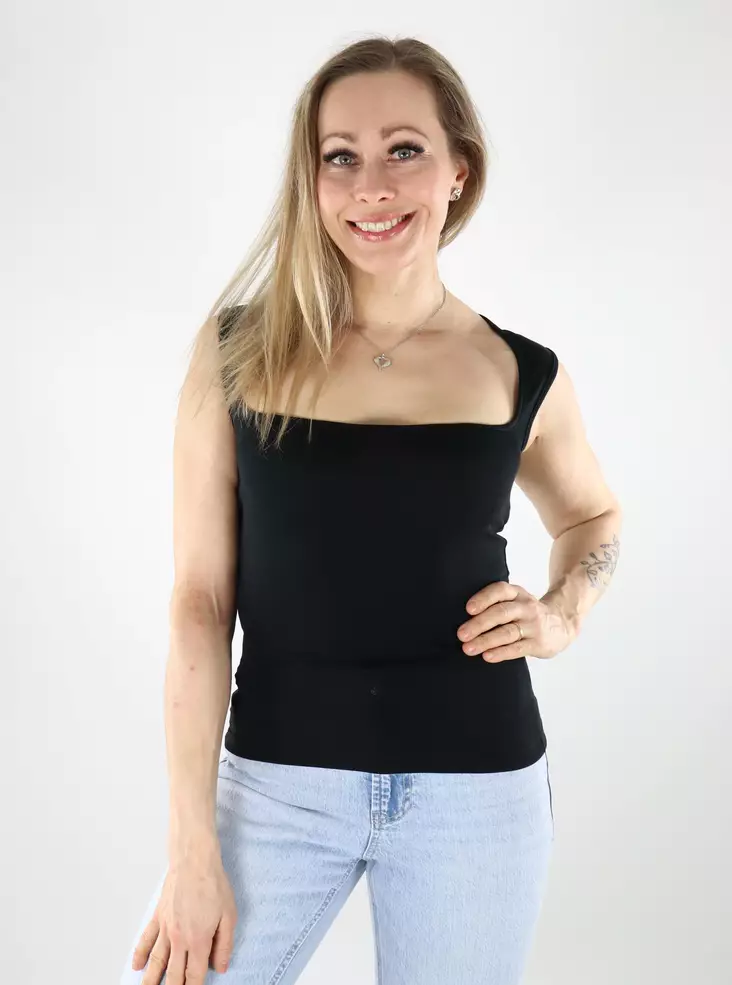 JJXX women's cotton top Gigi black - Women's tank tops - 140558 - 1