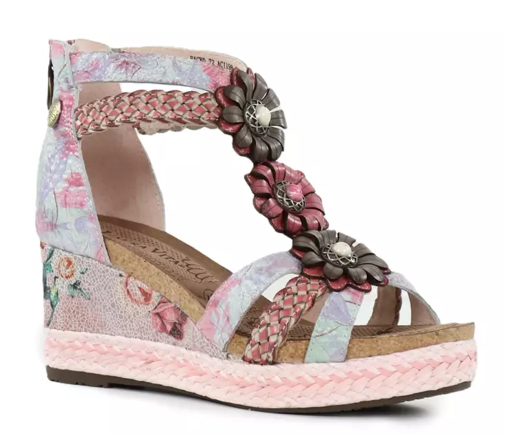 Laura Vita women's high-heeled sandals Facyo 72 rose - Women's sandals - 140768 - 1