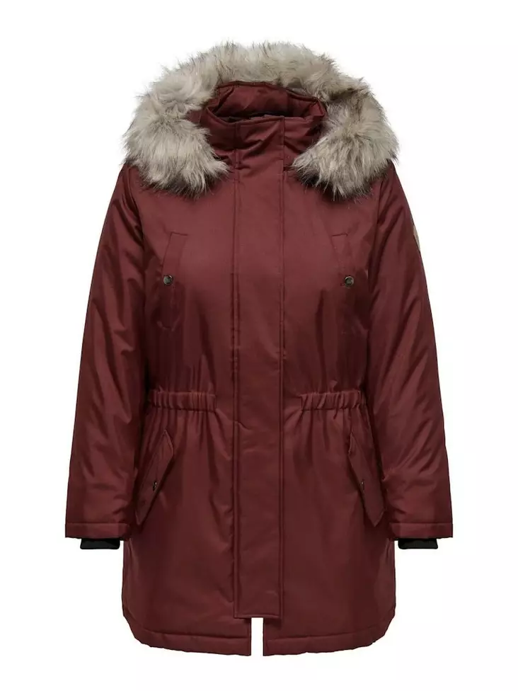 Only Carmakoma plus size coat Parka syrah/nature - Women's parka coats - 137328 - 1