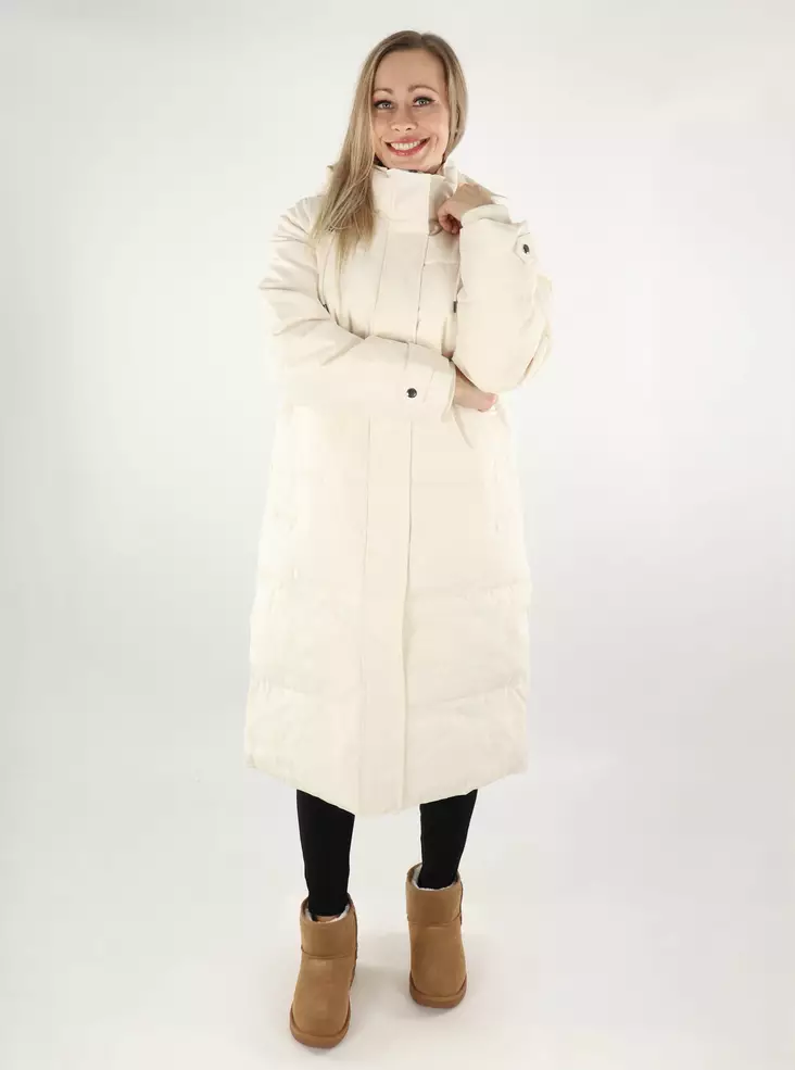 Only women's long winter coat Puffer eggnog - Women's winter jackets - 137488 - 1
