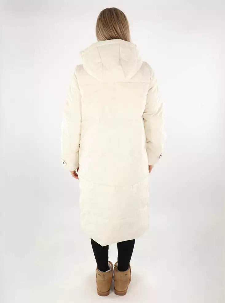 Only women's long winter coat Puffer eggnog webstore