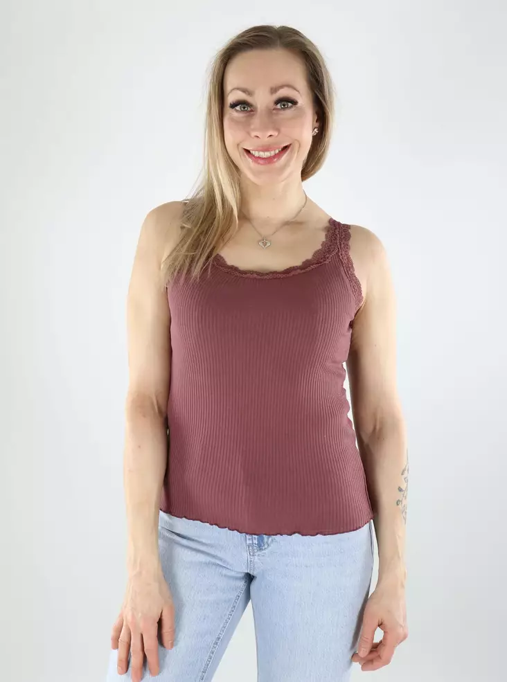 Only ribbed top Tank rose brown - Women's tank tops - 140668 - 1