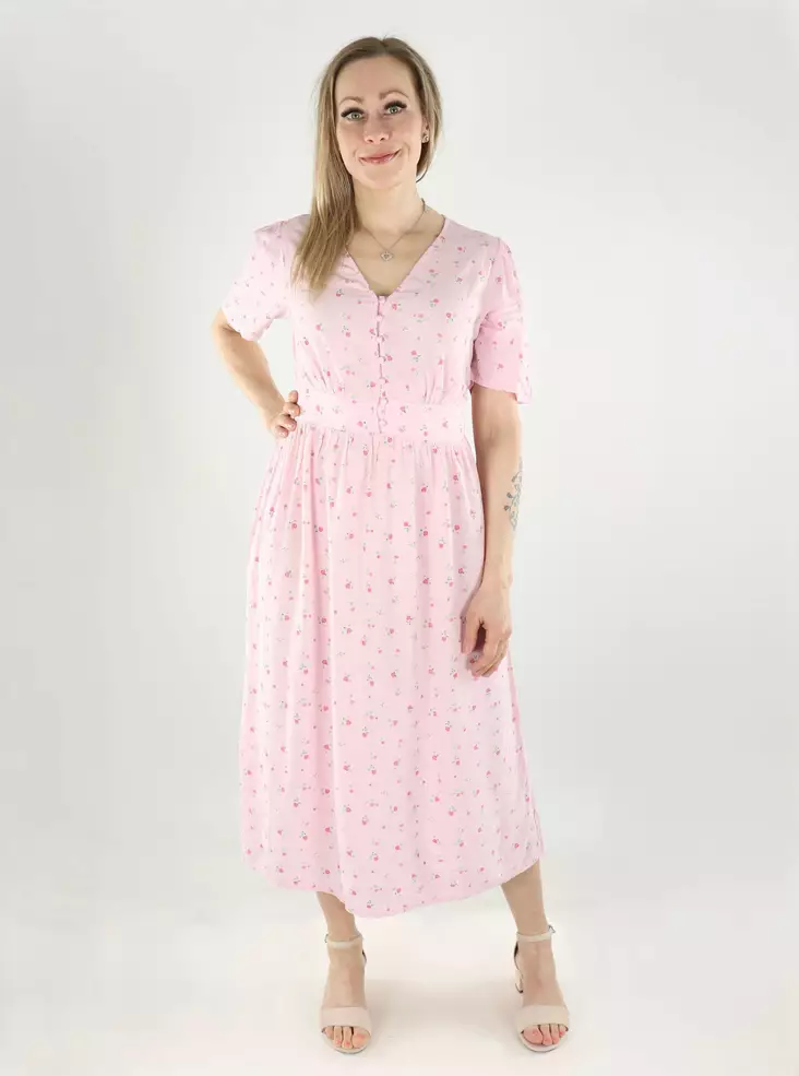 Pieces floral dress Midi Dress roseate spoonbi/flower - Dresses and tunics - 140628 - 1
