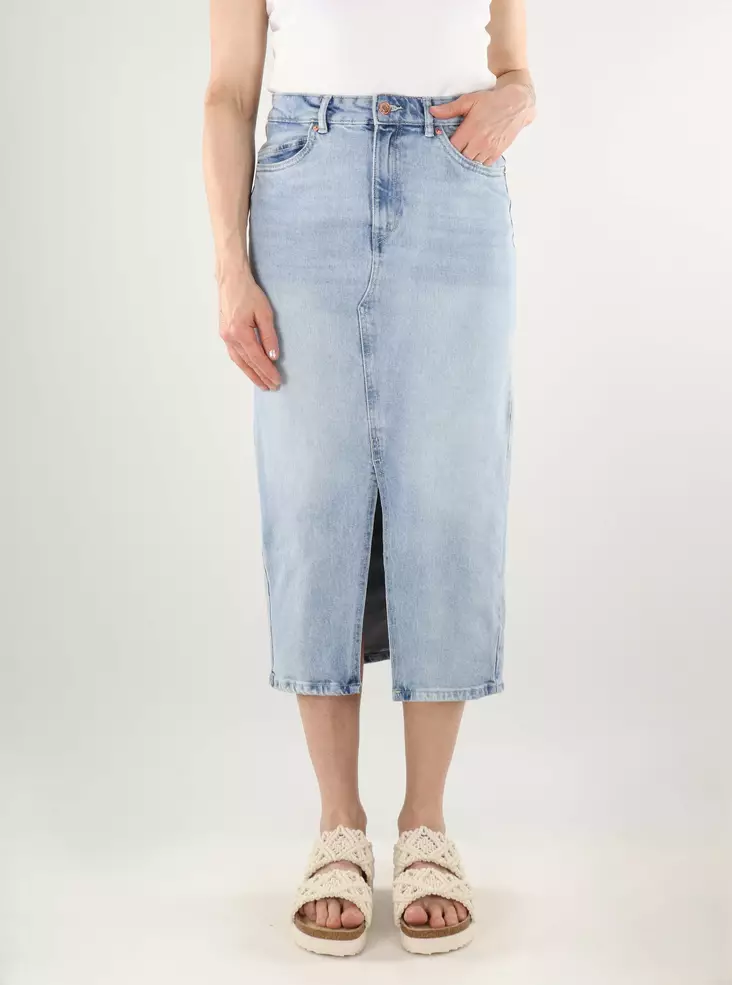 Vero Moda denim skirt HR Calf Denim light blue denim - Skirts - 137938 - 1