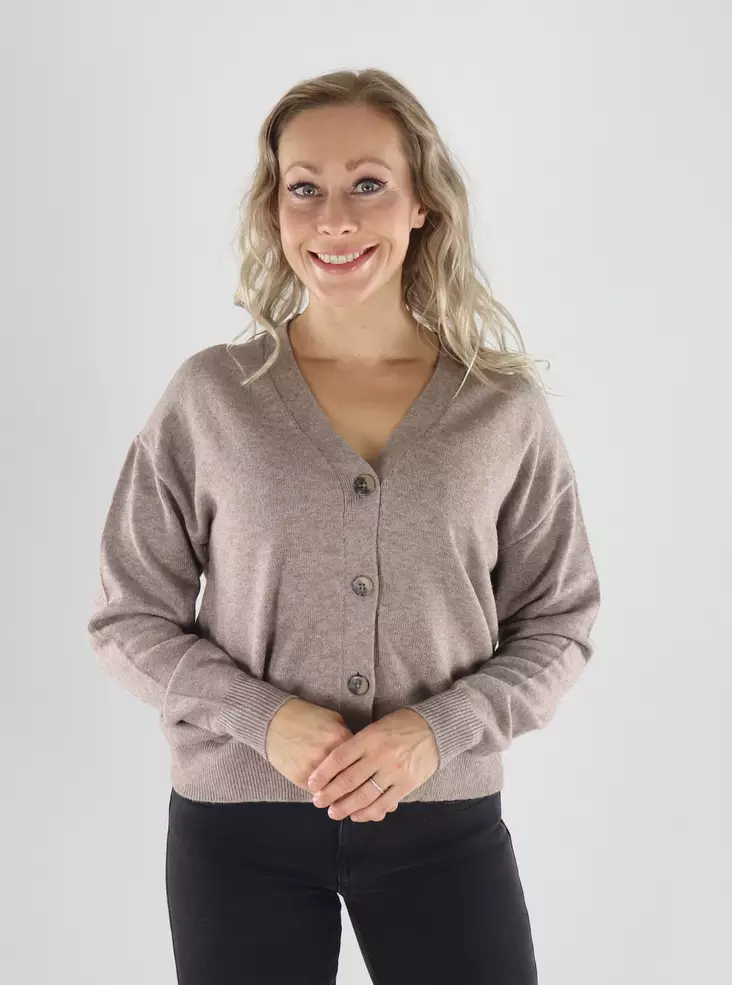 Vila Cardigan VIRIL V-NECK KNIT CARDIGAN falcon - Women's knitwear - 141618 - 1