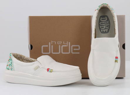HEYDUDE Shoes 40126-1KK Misty Rise Azure White - Women's walking shoes - 133679 - 2