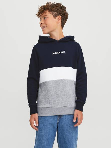 Jack & Jones Junior Reid boys hoodie navy blazer - Men's hoodies - 135009 - 1