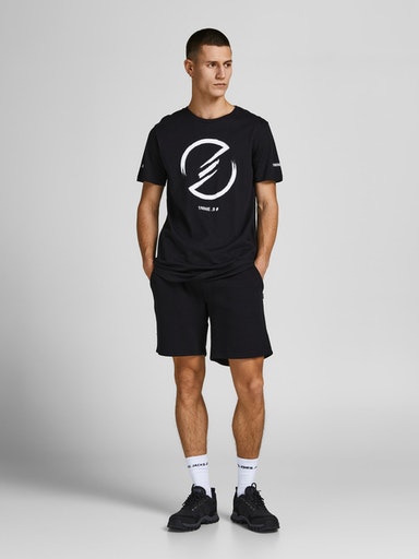 Jack&Jones Sweat Shorts Star sweat black - Men's shorts and capri - 133869 - 1
