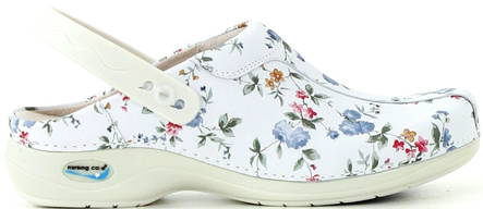 Nursing Care Machine washable clogs WG2PF1 flowers - Women's work shoes - 111709 - 1