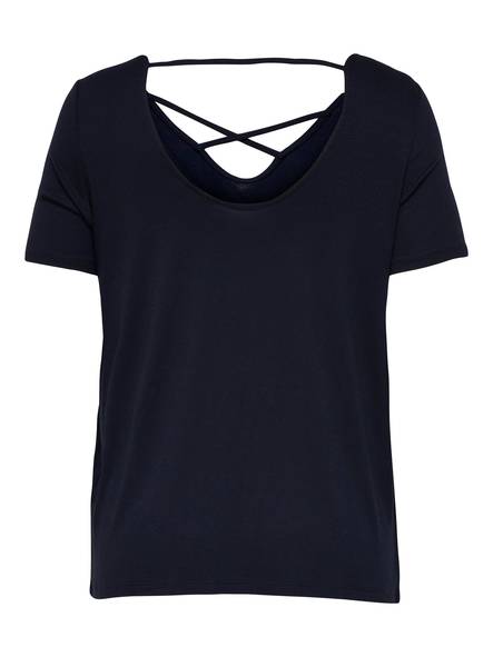 Only Carmakoma T-Shirt Bandana, dark blue - Women's T-shirts - 128569 - 2