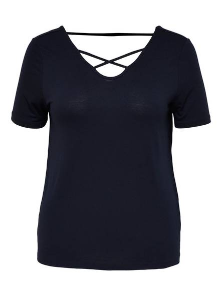 Only Carmakoma T-Shirt Bandana, dark blue - Women's T-shirts - 128569 - 1