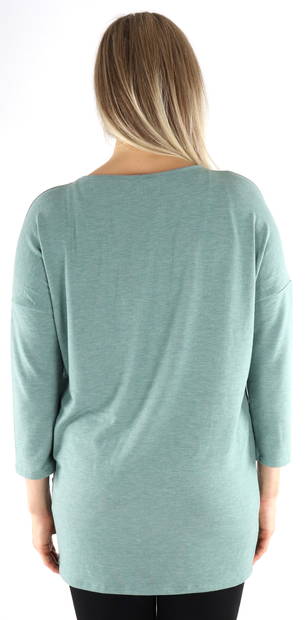 Only Shirt Glamour 3/4 chinois green - Women's long sleeved shirts - 132019 - 2