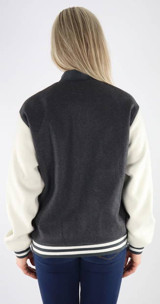 Only Jacket life bomber grey/white - Women's light jackets - 132769 - 2