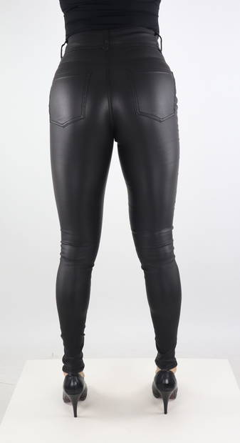 Only Pants Palmer-nya hw coated, black - Women's trousers - 131709 - 2