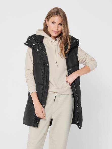 Only Lightweight Quilted Vest padded, black - Women's vests - 131609 - 2