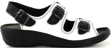 Promena Professional shoes 8016 white/black - Women's work shoes - 114309 - 1