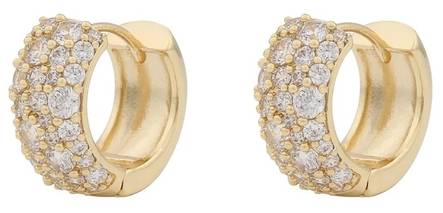 Snö of Sweden Earrings Copenhagen g/clear - Earrings - 134939 - 1