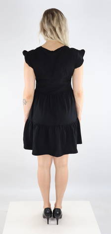Only Dress May capsleeves frill, black - Dresses and tunics - 130769 - 2