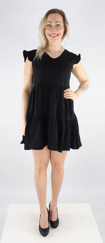 Only Dress May capsleeves frill, black - Dresses and tunics - 130769 - 1