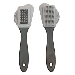 Suede brush plastic black/white - Shoe care and polishes - 136559 - 1