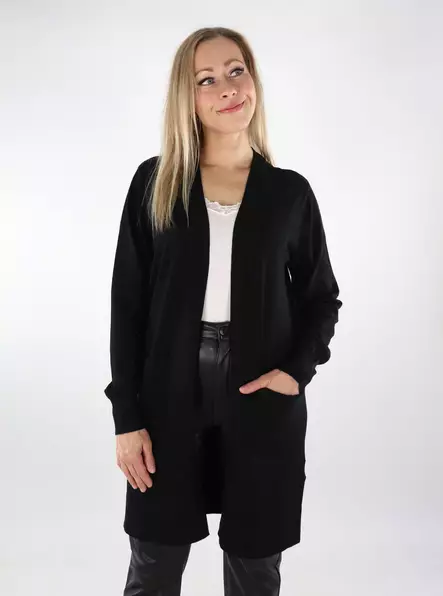 Vero Moda women's cardigan Open black - Women's knitwear - 136869 - 1