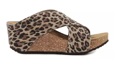 Copenhagen Shoes wedge pumps Frances 23 brown leopard - Women's mules - 138419 - 1