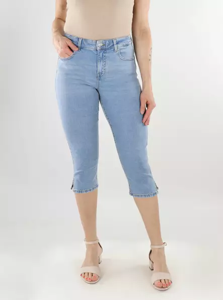 Only stretchy capris Blush MW light blue - Women's shorts and capris - 138489 - 1