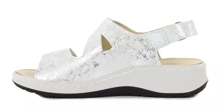 Belvida women's sandals 46418 white gloss - Women's work shoes - 138569 - 2