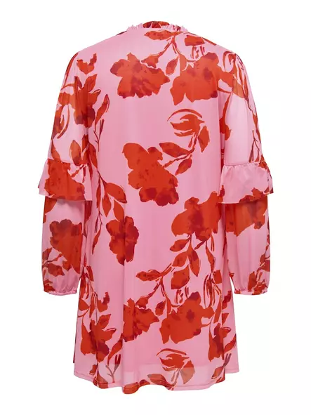 Only Carmakoma plus size stretch dress Carti pink drink/red flower - Dresses and tunics - 138709 - 2