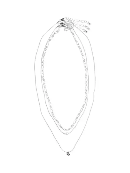 Pieces 3-pack necklace set Necklace silver/st2 - Necklaces - 138729 - 1