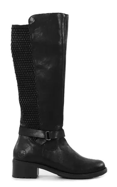 Rieker women's leather boots 75490-00 black - Rieker boots - 139429 - 1