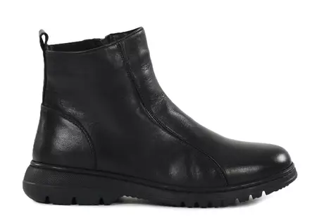 Askel women's ankle boots 3883 black leather - Women's ankle boots - 139449 - 1