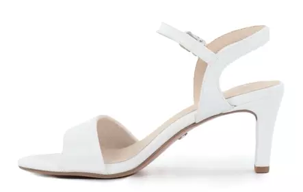 Tamaris party sandals 28008-42 white matt - Tamaris women`s sandals - 140489 - 2