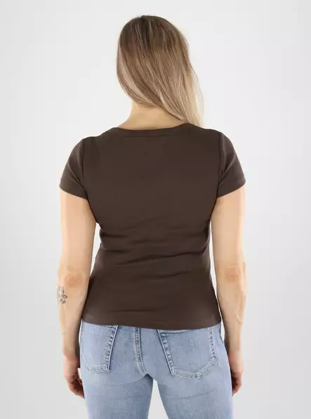 Vero Moda t-shirt chocolate brown - Women's T-shirts - 140979 - 2