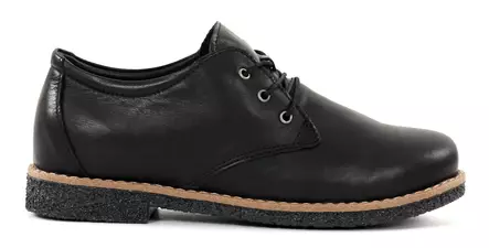 Andrea Conti women's genuine leather walking shoes 0342801-1109 black - Wide last walking shoes - 137789 - 2