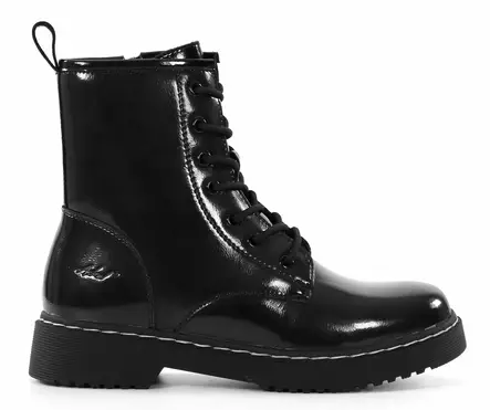 Askel women's leather ankle boots 23893K7 black licorice - Women's ankle boots - 137109 - 1