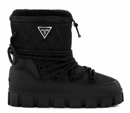 Guess women s moonboots ankle boots FLFUNIFAB10 black Stilettoshop.eu webstore