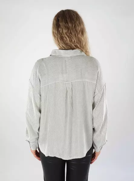 JDY women's blouse Knot Lurex cloud dancer/sea spray - Women's shirts and blouses - 139069 - 2