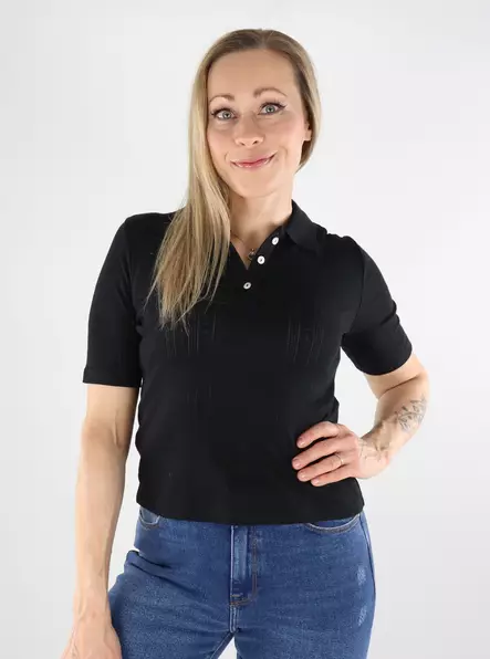 JDY women's t-shirt JDYSALSA Polo black - Women's T-shirts - 138599 - 1