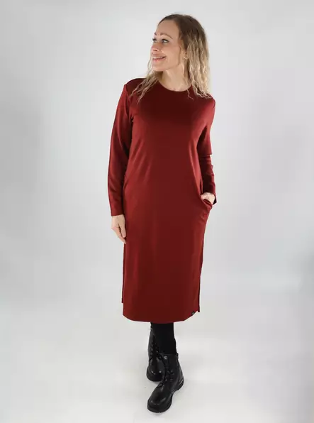 North Outdoor midi dress in brick - Women's knitwear - 139479 - 1