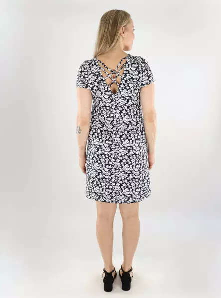 Only floral dress Back Lace night sky/chianti - Dresses and tunics - 138549 - 2