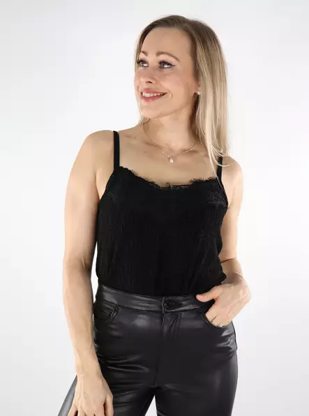 Only women's glitter top black/zigga blac - Women's tank tops - 137489 - 1