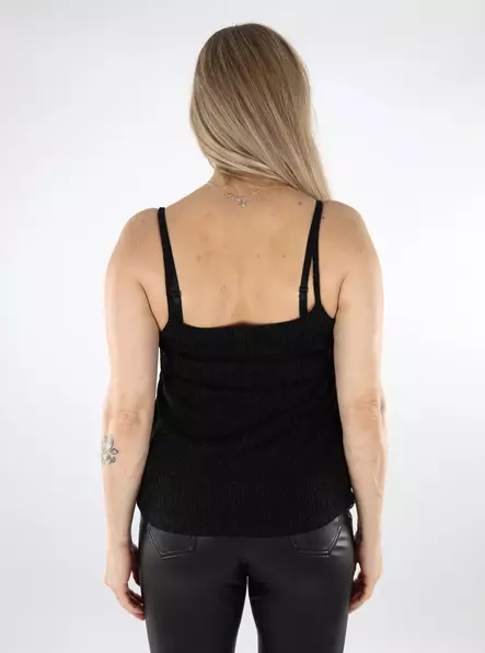 Only women's glitter top black/zigga blac - Women's tank tops - 137489 - 2
