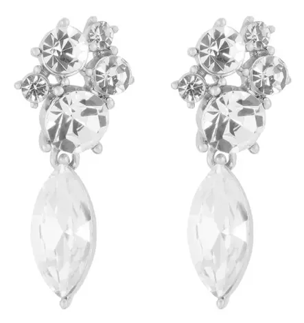 Snö of Sweden Earrings Noctelle silver/clear - Earrings - 140029 - 1