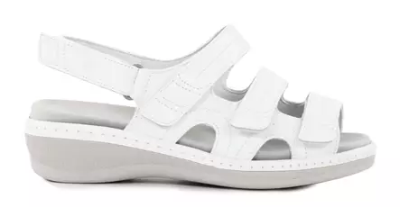 Suave genuine leather sandals Athens 15004T white - Women's sandals - 138139 - 2