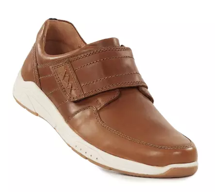 Topman men's genuine leather walking shoes 15023 medium brown - Men's walking shoes - 138059 - 1
